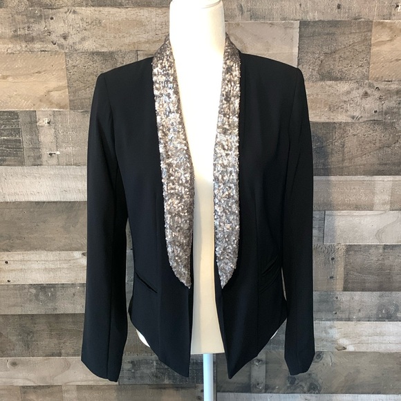 A.N.A. Open Blazer with sequined collar - Picture 6 of 16